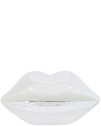 Lulu Guinness Lips Mirrored Perspex Clutch