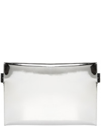 MM6 MAISON MARGIELA Silver Mirrored Faux Leather Pouch