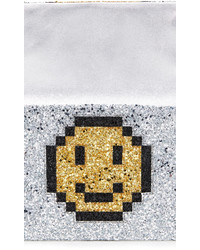 Anya Hindmarch Valorie Pixel Smiley Clutch