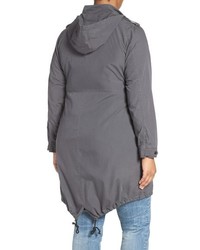 City Chic Plus Size Caught Out Hooded Utility Parka