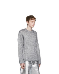 Comme Des Garcons Homme Plus Silver Spark Sweater
