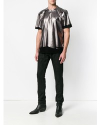 Just Cavalli Metallic Foil T Shirt