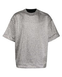 Jil Sander Metallic Glitter Short Sleeved T Shirt