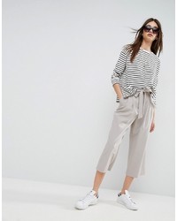 Asos Tailored Culotte With Tie Waist