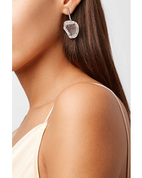 Kimberly Mcdonald 18 Karat Blackened White Gold Geode And Diamond Earrings