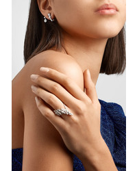 Yeprem 18 Karat White Gold Diamond Earrings