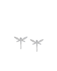 Anapsara 18kt Gold Dragonfly Diamond Stud Earrings