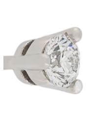 Delfina Delettrez 18kt White Gold Dots Solitaire Diamond Earrings