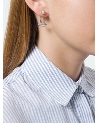 Delfina Delettrez 18kt White Gold Lips Piercing Earring