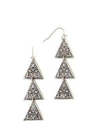 American Eagle Outfitters Triangle Chandelier Earrings One Size