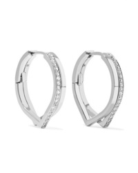 Repossi Antifer 18 Karat White Gold Diamond Earrings