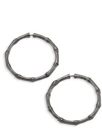 John Hardy Bamboo Medium Sterling Silver Hoop Earrings125
