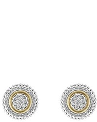 Lagos Caviar Diamond Stud Earrings