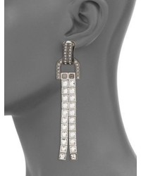 Lanvin Clip On Crystal Drop Earrings