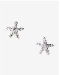 Express Cubic Zirconia Starfish Post Earrings