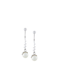 Kasun London Exposed Pearl Drop Earrings