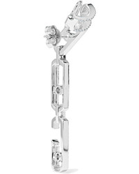 Messika Gigi Hadid Move Addiction 18 Karat White Gold Diamond Earrings