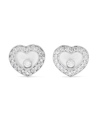 Chopard Happy Diamonds 18 Karat White Gold Diamond Earrings