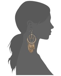 GUESS Hoop Earrings With Draped Chain And Drops Earring