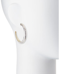 Gurhan Hoopla Large Tapered Hoop Earrings Silver