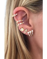 Melinda Maria Katherine Crystal Huggie Earrings