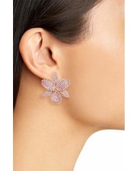 Nina Large Orchid Stud Earrings