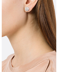 Marc Jacobs Logo Coin Stud Earrings