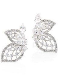 Adriana Orsini Magnolia Crystal Butterfly East West Earrings