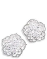 Adriana Orsini Magnolia Crystal Button Stud Earrings