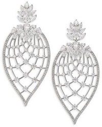 Adriana Orsini Magnolia Crystal Petal Drop Earrings