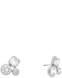 Michael Kors Michl Kors Easy Opulence Crystal Cluster Earrings Silvertone