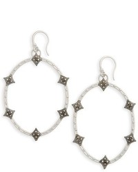 Armenta Old World Crivelli Oval Drop Diamond Earrings