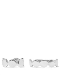 Saskia Diez Paillettes Set Of Two Silver Ear Cuffs