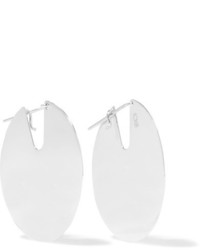 Saskia Diez Paillettes Silver Earrings