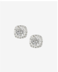 Express Rhinestone And Pave Square Stud Earrings