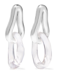 Leigh Miller Rhodium Plated Glass Earrings