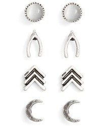 Ettika Set Of 4 Stud Earrings