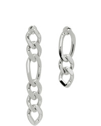 Numbering Silver 849 Asymmetric Chain Earrings