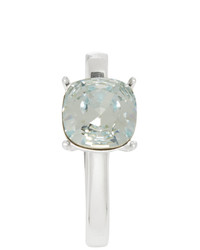 Ambush Silver And Blue Solitaire Single Earring