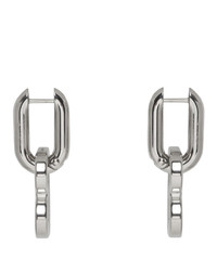 Balenciaga Silver B Chain Earrings