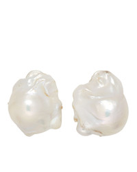Monies Silver Baroque Pearl Earrings
