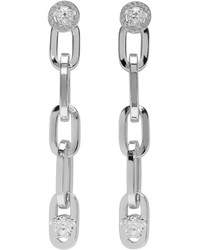Versace Silver Chain Earrings