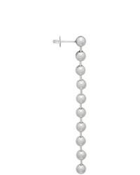 Martine Ali Silver Extended Ball Drop Earring