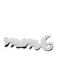 MM6 MAISON MARGIELA Silver Logo Stud Earring