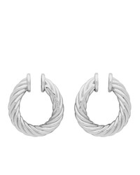 Portrait Report Silver Mini Twist Ring Rope Ear Cuffs