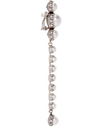 Lanvin Silver Pearl Drop Earrings