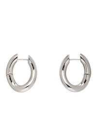 Balenciaga Silver Small Loop Earrings