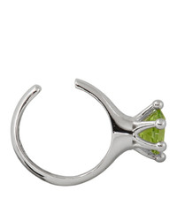 Dheygere Silver Solitaire Ear Cuff