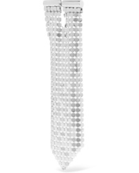 Paco Rabanne Silver Tone Chainmail Earring