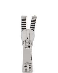 Marc Jacobs Silver Zipper Hoop Earrings